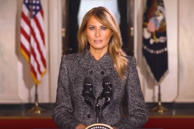 Мелания Трамп выступила с прощальной речью в качестве первой леди США Новости