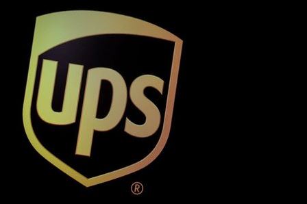 The company logo for United Parcel Service (UPS), is displayed on a screen at the New York Stock Exchange (NYSE) in New York, U.S., October 22, 2019. REUTERS/Brendan McDermid