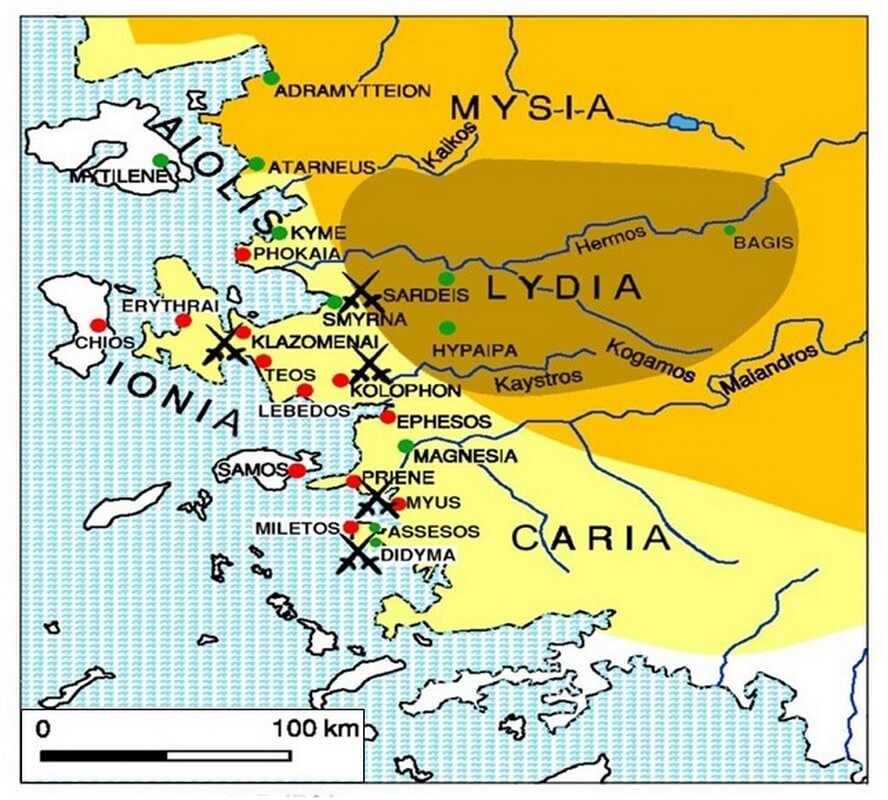 ​Лидия и Иония в VI веке до н.э. akademiktarihtr.com - Владыки золота | Warspot.ru