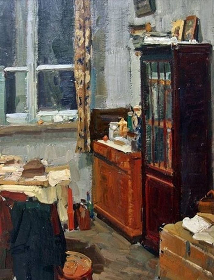 художник, СССР, интерьер, квартира