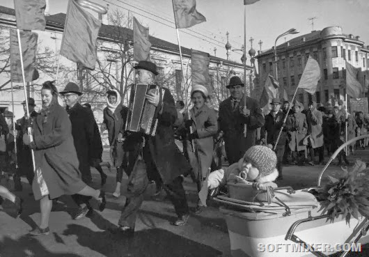 Праздничная Москва 7 ноября 1967 года 