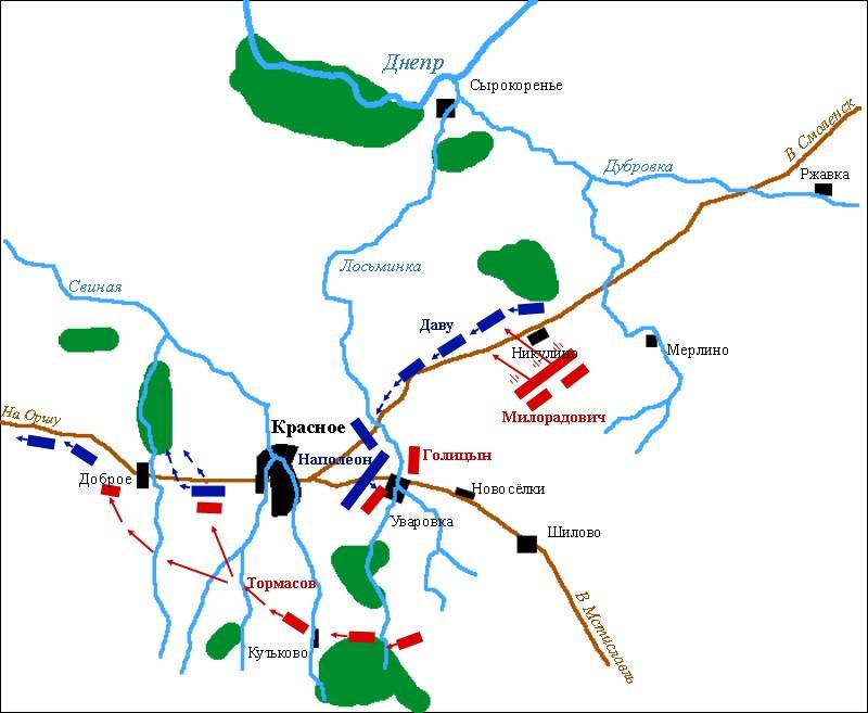 Французы в ноябре 1812-го под Красным. Потерпели победу, одержали поражение история