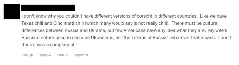 Американцы отказались есть борщ, назвав его «грязным супом»