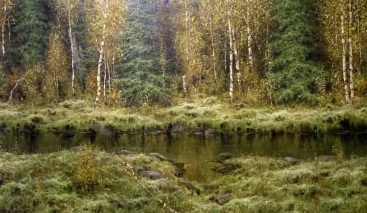 Художник Язеп Мажулис. Таежная красота 