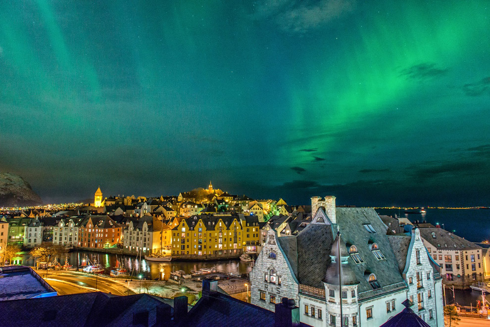 Северное сияние в норвегии фото