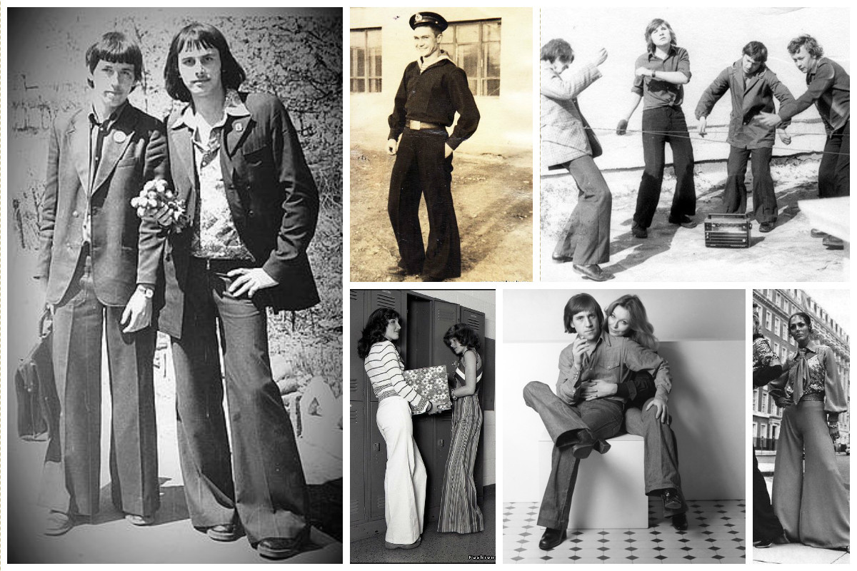 Мода на клеш 70е