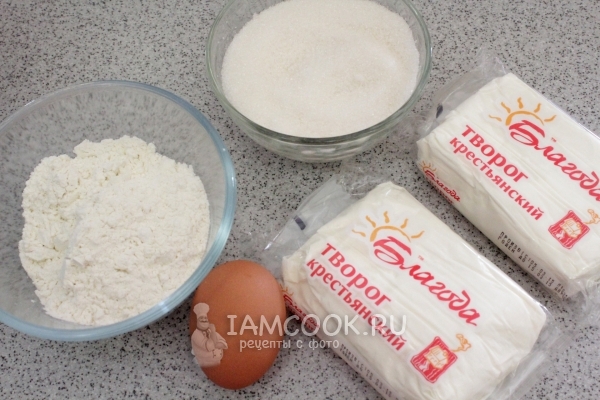 Ингредиенты для сырников как в детском саду