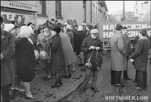 Праздничная Москва 7 ноября 1967 года 