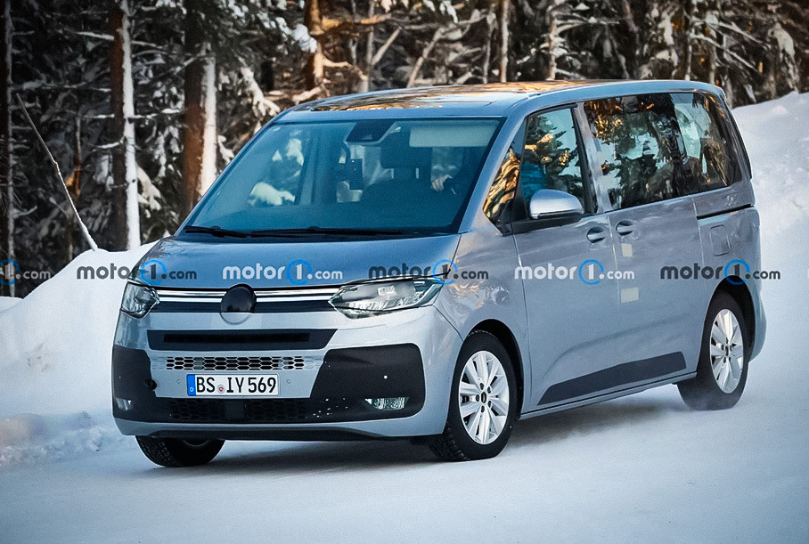 Новый Volkswagen Multivan T7 засняли во время тестов Новости