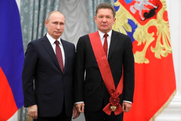 Владимир Путин и Алексей Миллер. Фото: Михаил Метцель/ТАСС