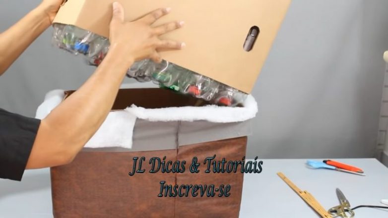 Прочный и красивый пуф из простых материалов Мебель,пуф,сделай сам