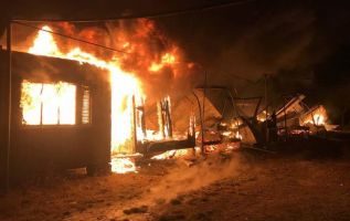В Одесской базе отдыха сгорело 7 домов