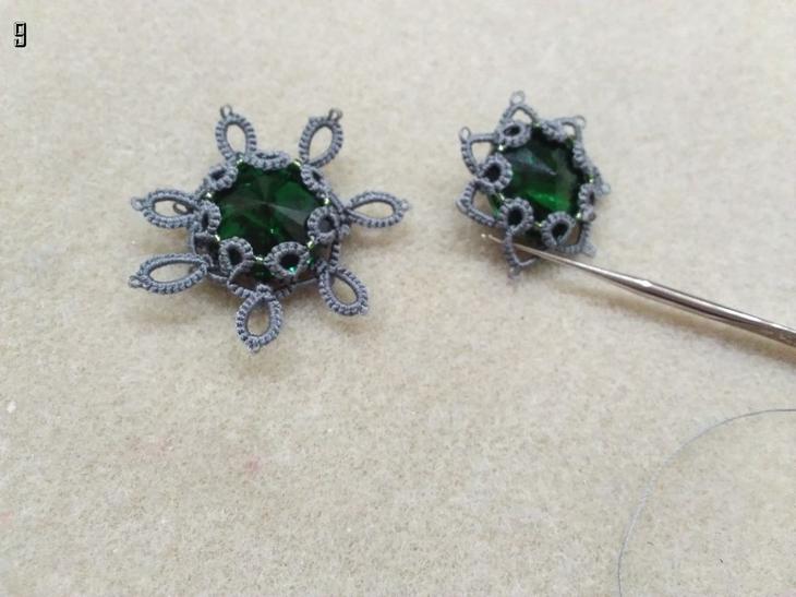 Создаем серьги «Глаз дракона» в технике фриволите Создаем серьги «Глаз дракона» в технике фриволите