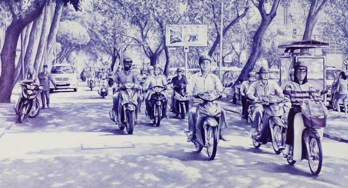 Виртуозные рисунки шариковой ручкой, которые сложно отличить от фотографий﻿ 