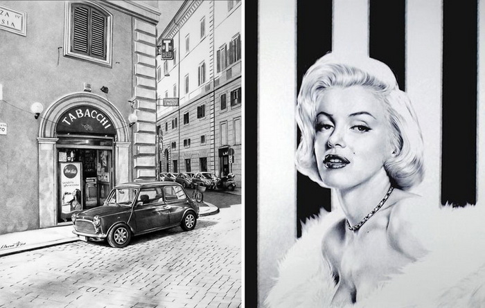 Виртуозные рисунки шариковой ручкой, которые сложно отличить от фотографий﻿ 