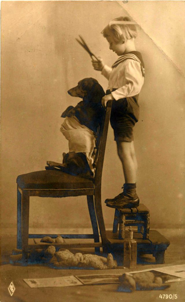 Дружба животных и людей на фотографиях 19 века