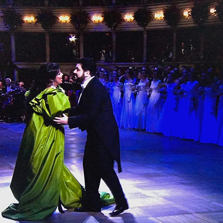 Анна Нетребко и Юсиф Эйвазов стали главными звездами Венского оперного бала звездные пары