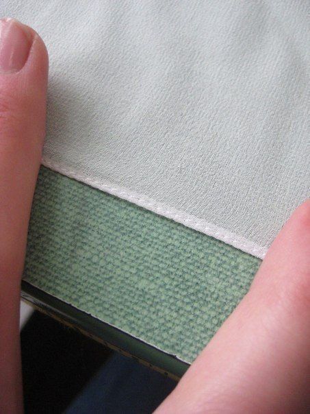 Как подшить шелк, шифон, органзу