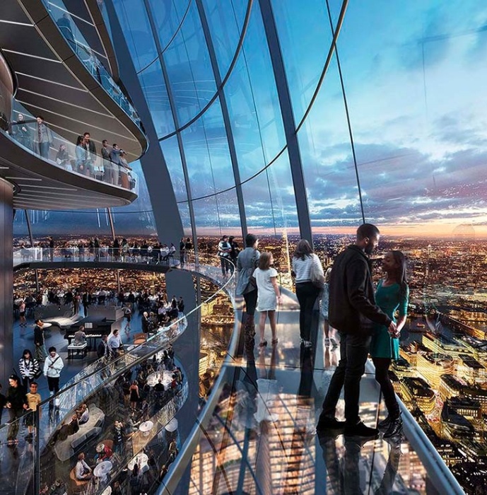 В центре Лондона может «вырасти» 305-метровый «Парящий тюльпан» архитектура,Великобритания,Лондон