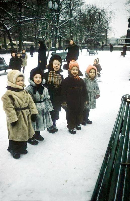 Фотографии зимней Москвы разных лет москва