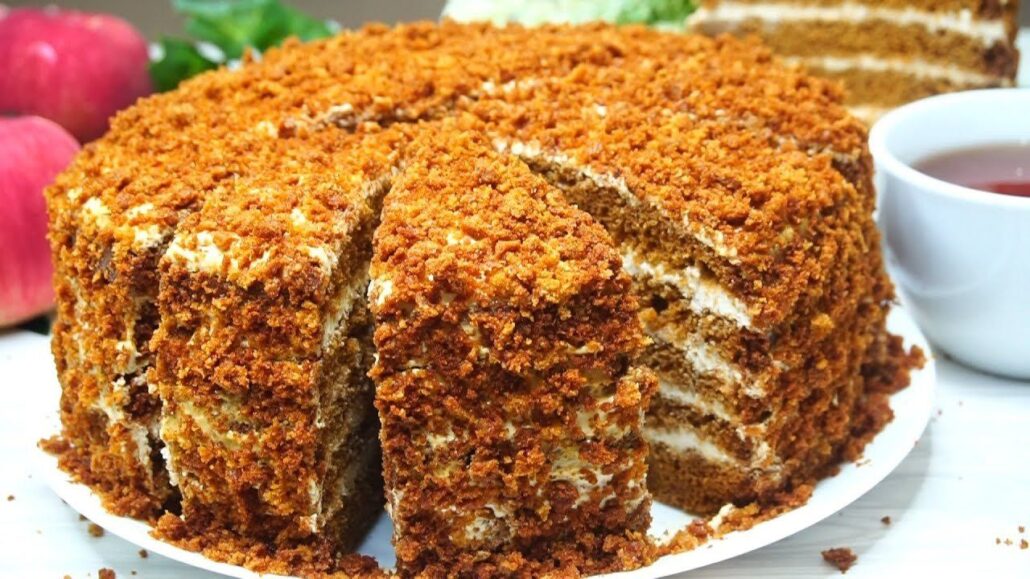 Торт медовик в мультиварке