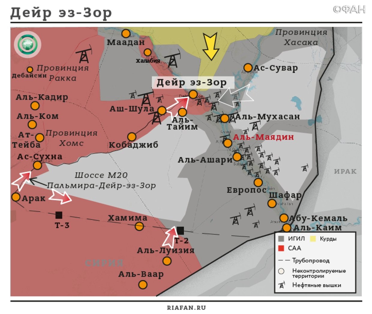 Карта военных действий — Дейр эз-Зор