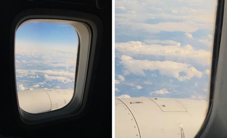 Разные объекты, которые потрясающе выглядят через иллюминатор самолёта самолета, будто, напоминают, с высоты, с воздуха, похоже, похож, Путешествие, Дороги, похожи, на детский, автодром, «Летим, по виду, на высоте, в иллюминаторе, чужой, планетой», Дождь, на волокна