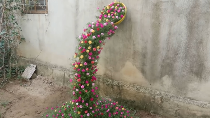 Водопад цветов в вашем саду: интересный и красивый дизайн клумбы для дома и дачи,мастер-класс