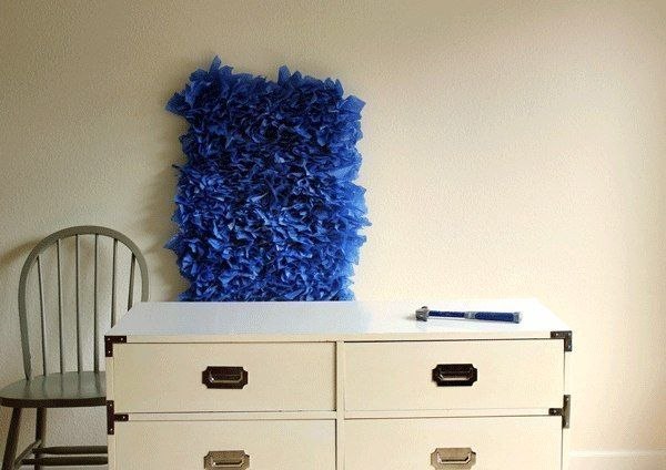 Панно из кусочков ткани