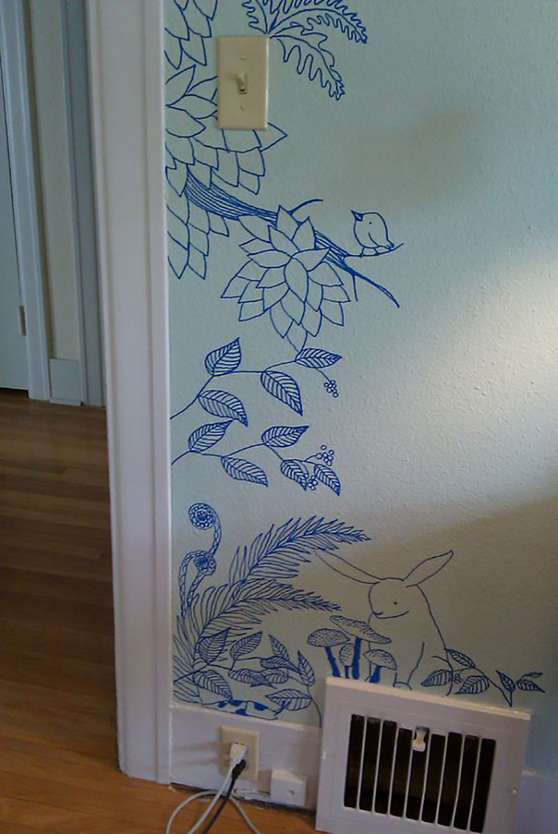 Много  стильных идей, как обновить стены дома, не вкладывая больших денег. handmake,дизайн интерьера,разное,художество