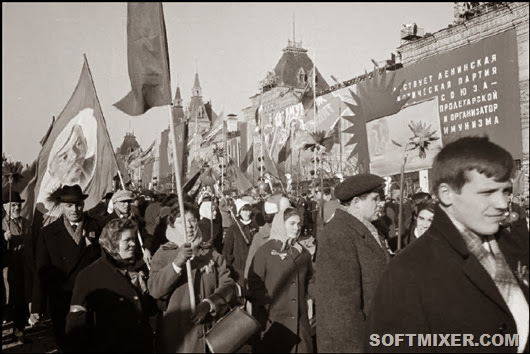 Праздничная Москва 7 ноября 1967 года 
