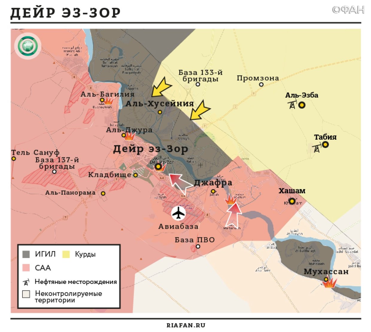 Карта военных действий — Дейр эз-Зор
