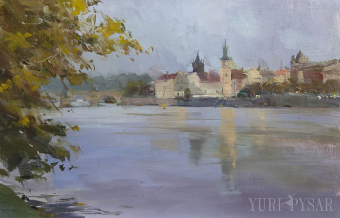 vltava-original-painting-prague (700x450, 288Kb)