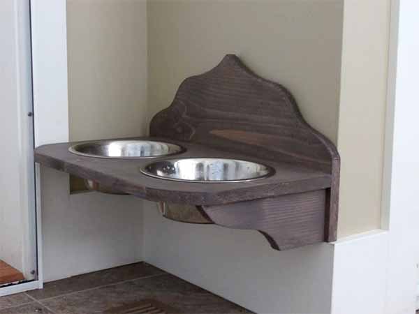 оригинальная подставка для мисок для собак своими руками | Dog feeder, Dog dish, Wood dog