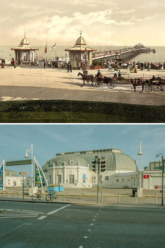 Англия тогда и сейчас: 7 фотосравнений, показывающих, как изменились города за 125 лет Путешествия,фото