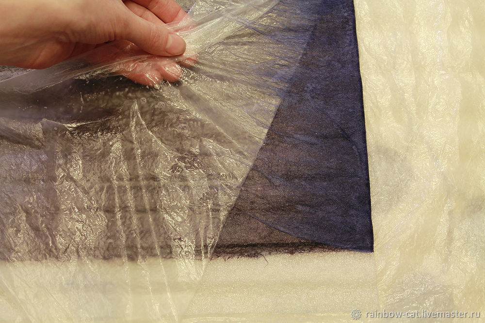 Валяем шапочку в технике 3D-пэчворк Валяем шапочку в технике 3D-пэчворк валяние,мастер-класс