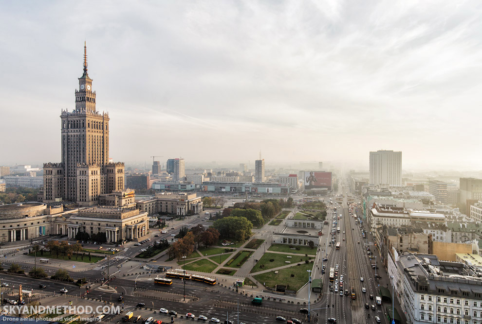 Варшава с высоты птичьего полета