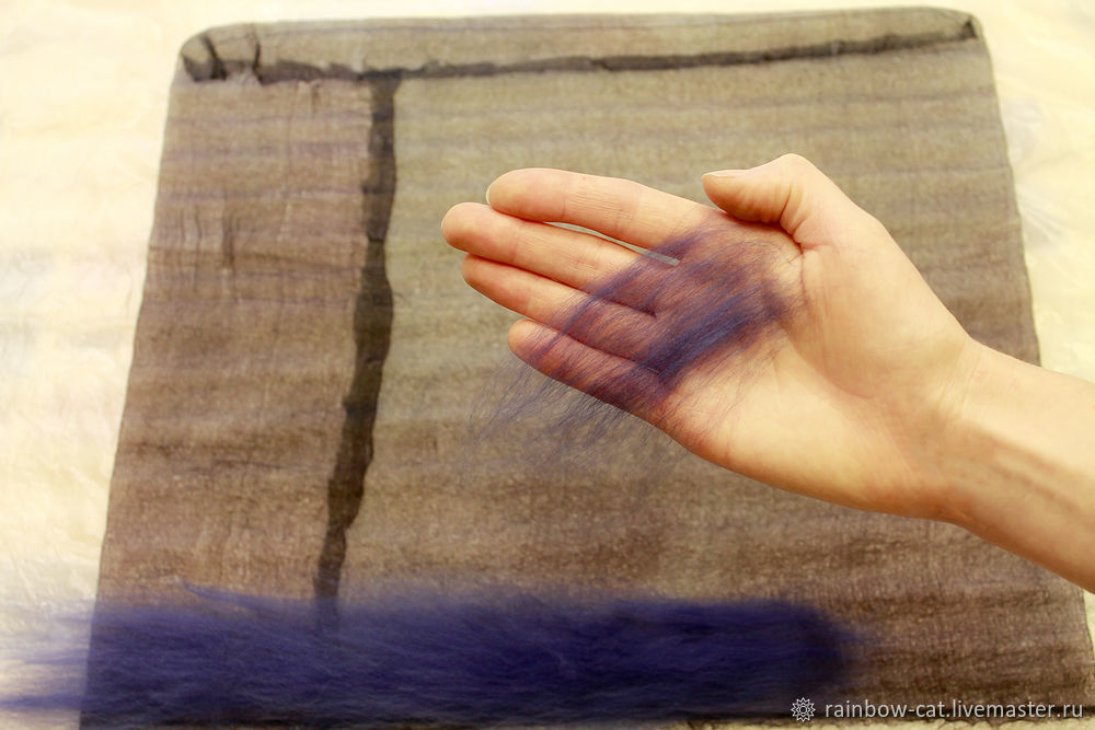 Валяем шапочку в технике 3D-пэчворк Валяем шапочку в технике 3D-пэчворк валяние,мастер-класс