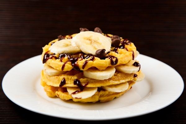 вкусные вафли в вафельнице