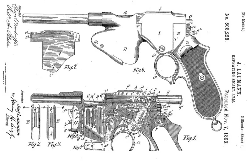 Они были первыми. Пистолеты с рычагом Они были первыми. Пистолеты с рычагом оружие