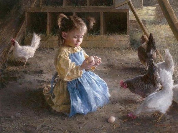 Тёплые моменты детства в полотнах белорусского художника Владислава Леоновича.