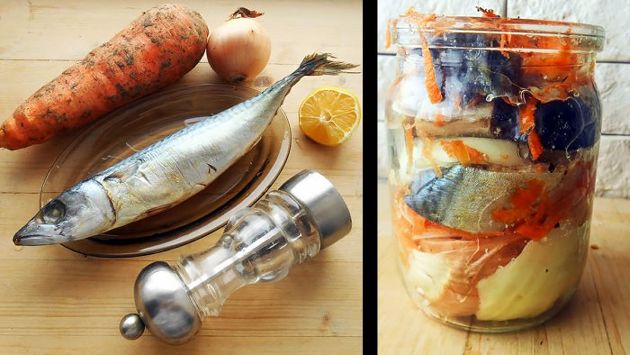Скумбрия в банке с овощами в микроволновке за честные 15 минут рыбные блюда
