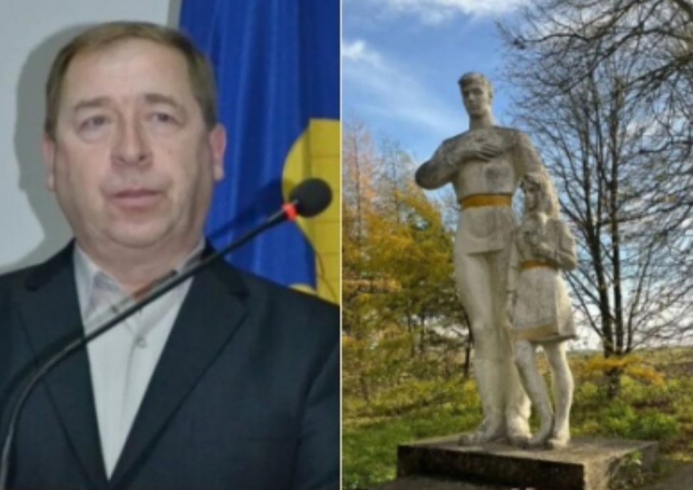 На Галичине уволили старосту села, который встал на защиту советского памятника erhfbyf