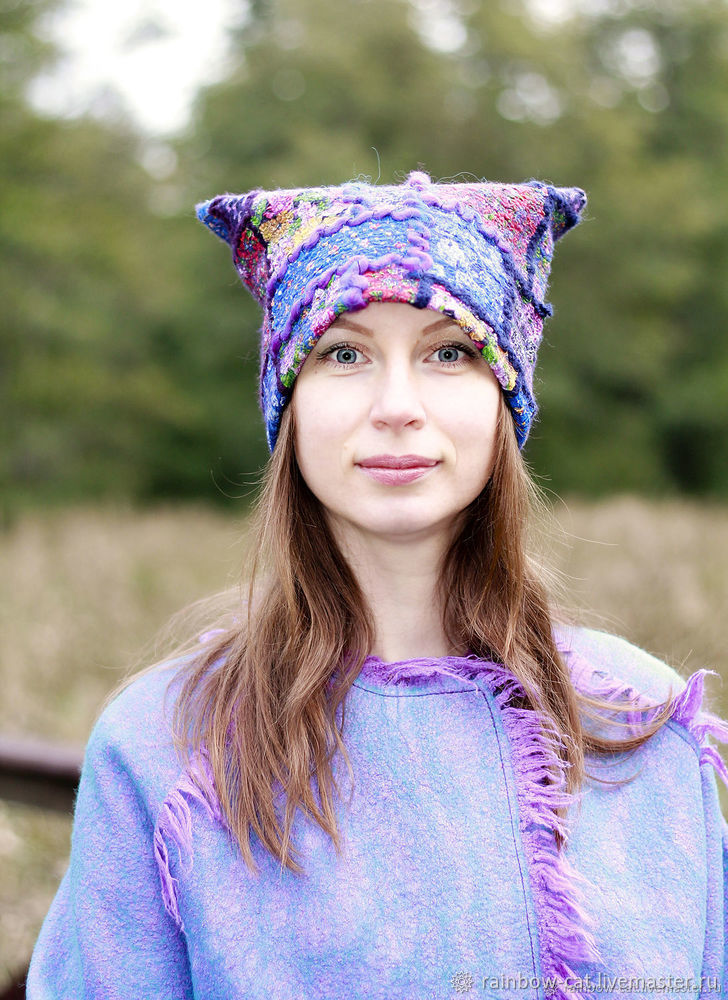Валяем шапочку в технике 3D-пэчворк Валяем шапочку в технике 3D-пэчворк валяние,мастер-класс