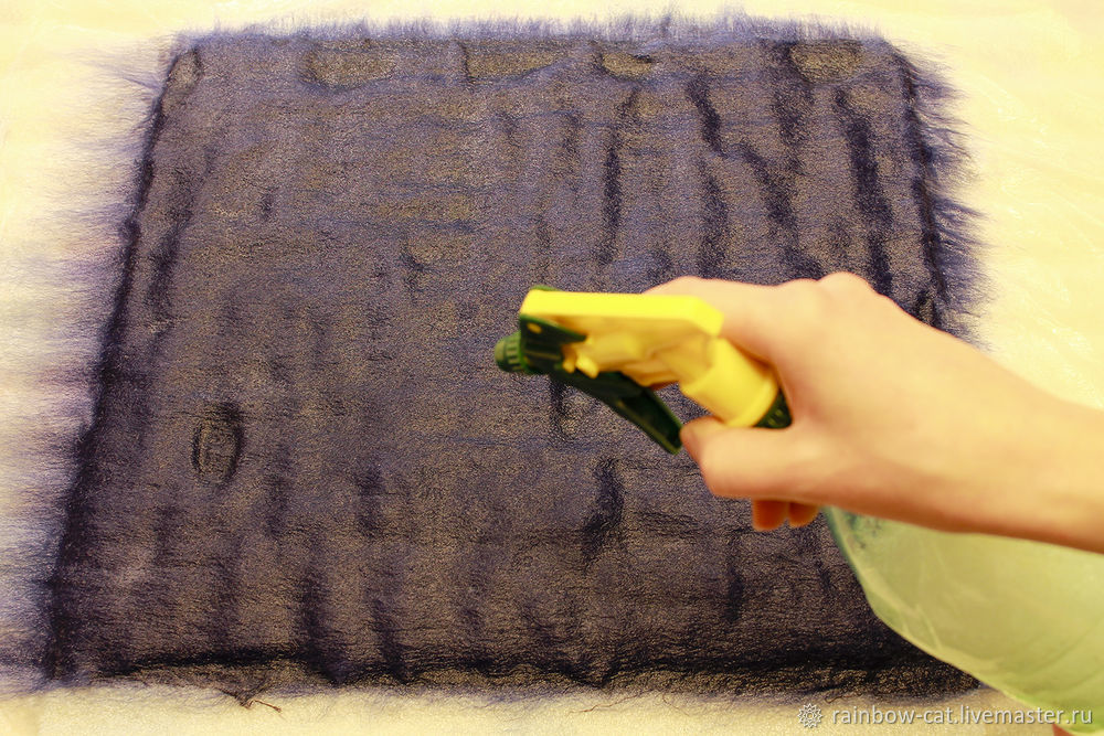 Валяем шапочку в технике 3D-пэчворк Валяем шапочку в технике 3D-пэчворк валяние,мастер-класс