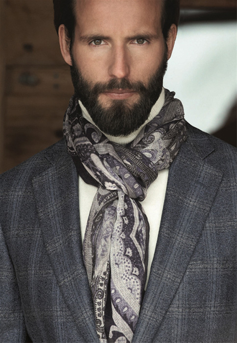 Мужские способы носить шарф стиль