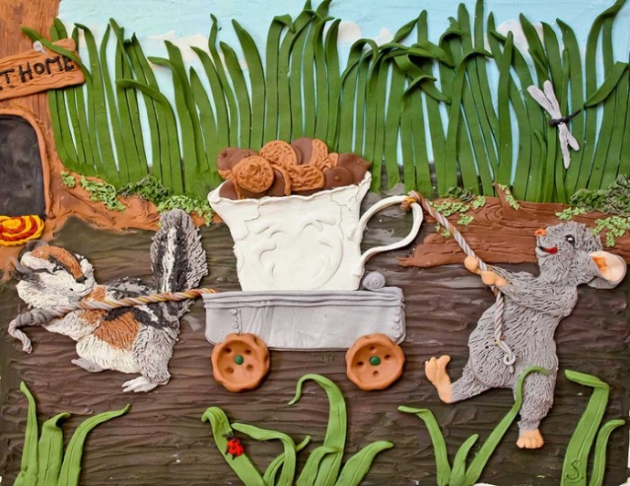 Рисуем пластилином! Пластилиновая картина