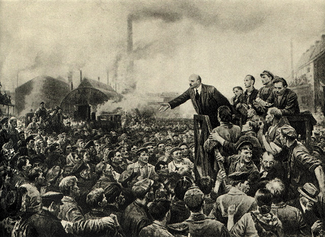 Выступление Ленина на Путиловском заводе 12 мая 1917 года. В. Серов..jpg