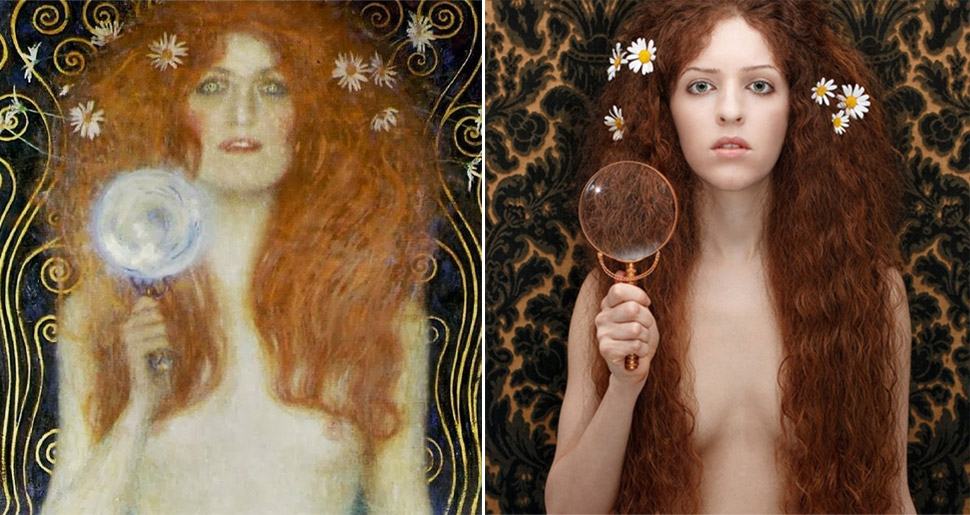 Классика живописи, воссозданная с помощью фотографии Классика живописи, воссозданная с помощью фотографии