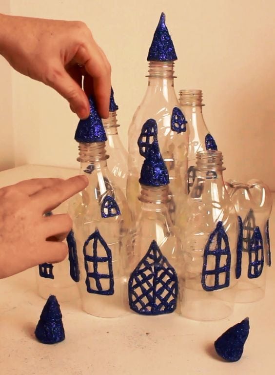 ❤Diy Whimsy Fairy House Lamp Using Plastic Bottles. Сказочный домик из бутылок❤